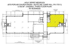 875 Poplar Church Rd, Camp Hill, PA for lease Typical Floor Plan- Image 2 of 4