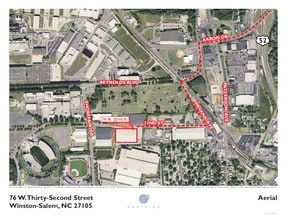 3102 Shorefair Dr, Winston-Salem, NC - AERIAL  map view