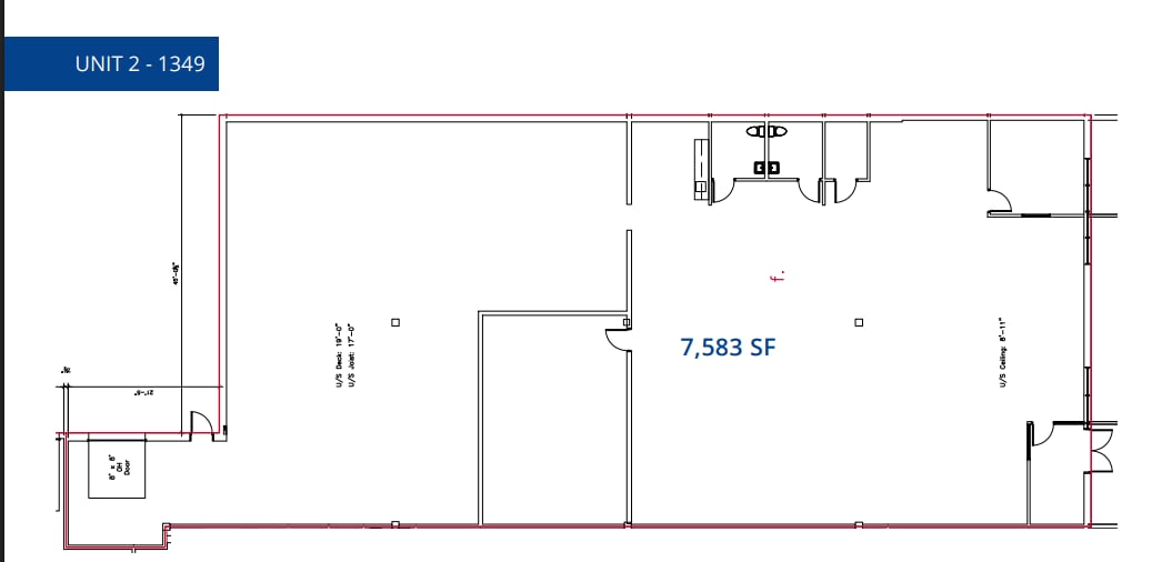 1349 Border St, Winnipeg, MB for lease Floor Plan- Image 1 of 1