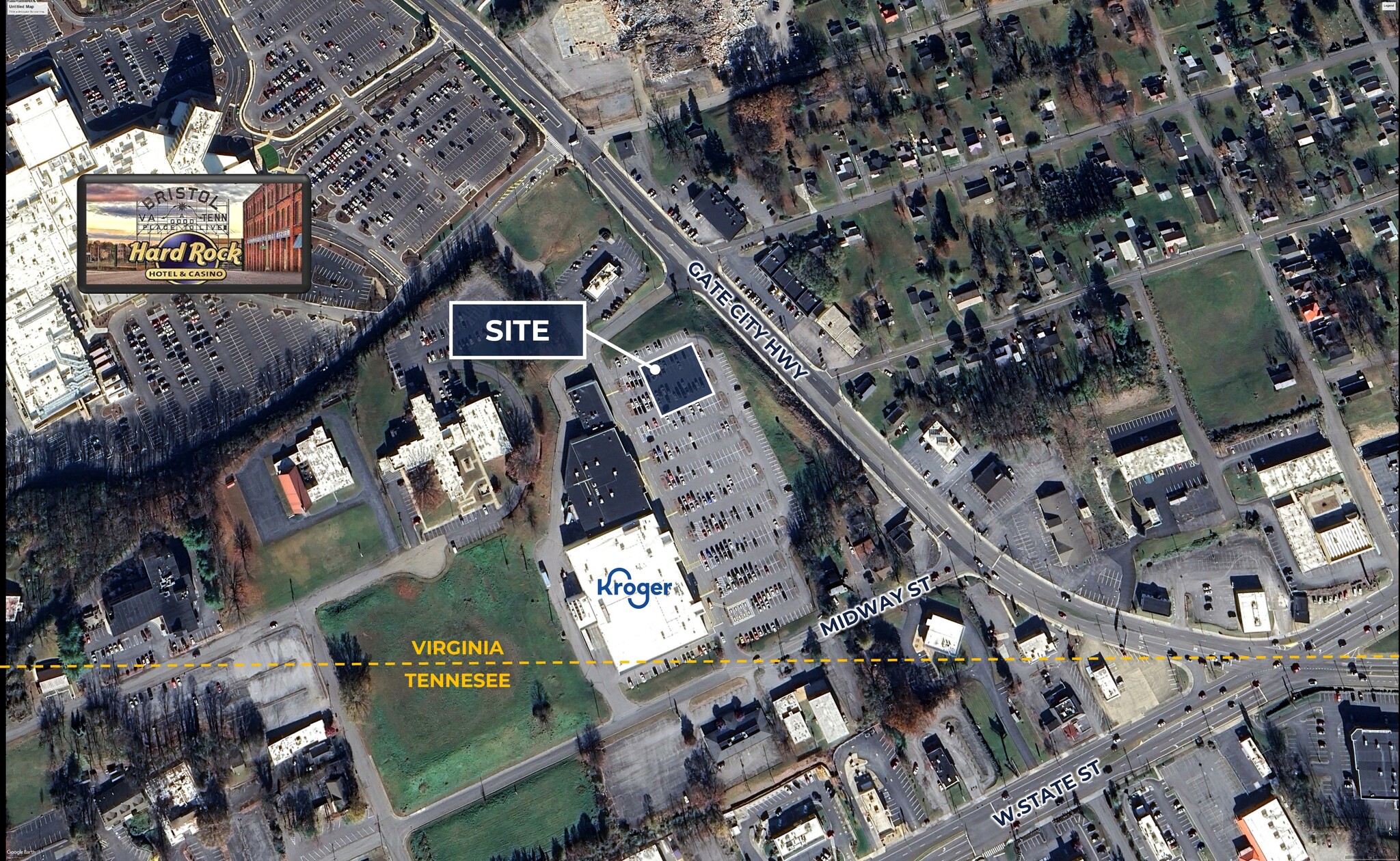 Midway St & Gate City Highway Pad Site, Bristol, VA à vendre Photo du bâtiment- Image 1 de 3