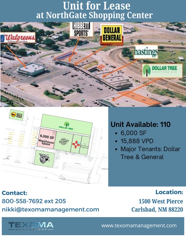 More details for 1481-1607 W Pierce St, Carlsbad, NM - Flex for Lease