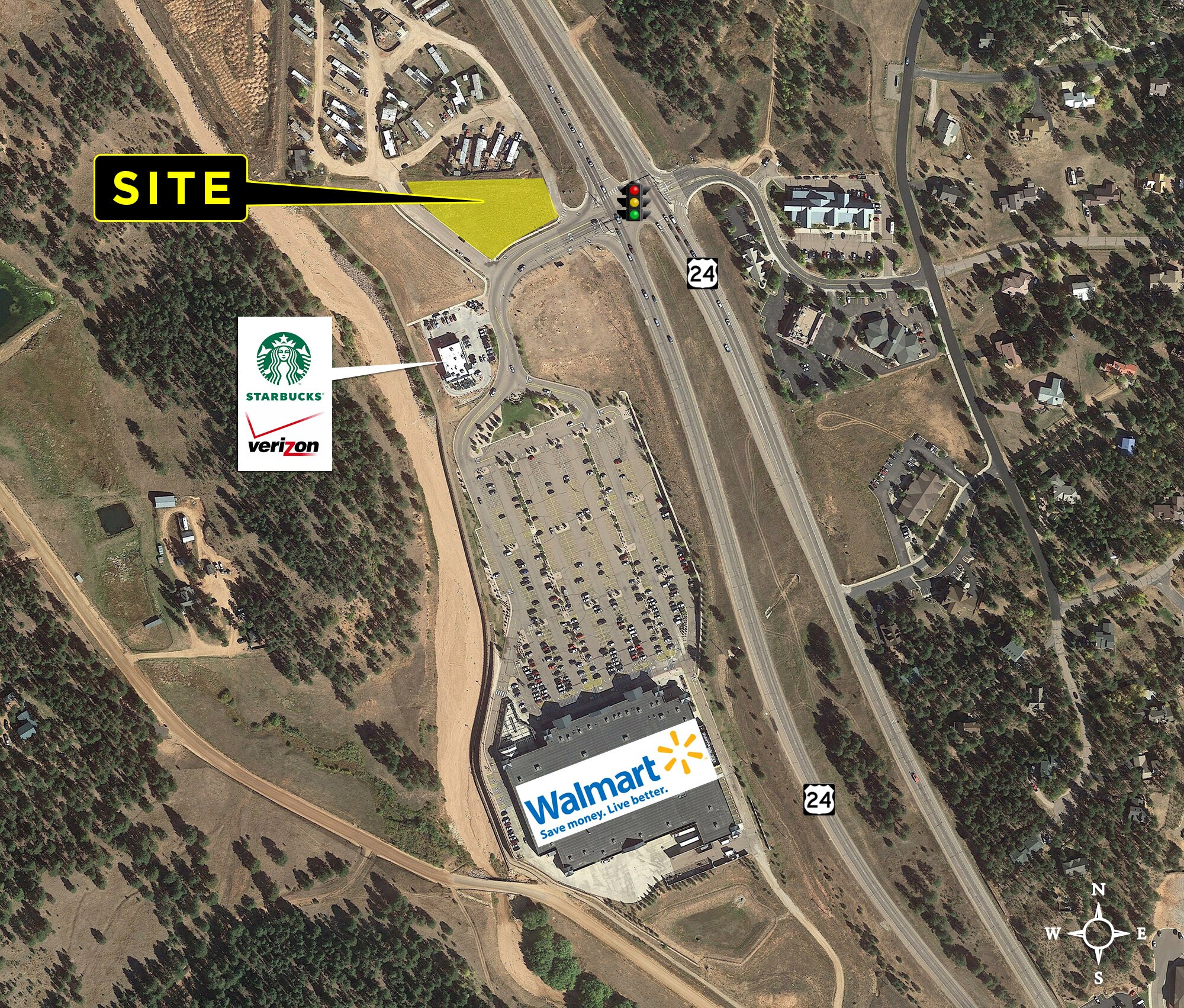 19574 E Highway 24, Woodland Park, CO for sale Aerial- Image 1 of 4