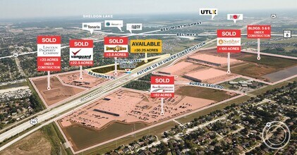 Highway 90 & Uvalde, Houston, TX - Aérien Vue de la carte