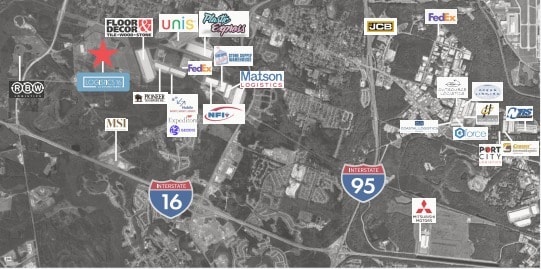 702 Bloomingdale Rd, Bloomingdale, GA à louer - Aérien - Image 3 de 3