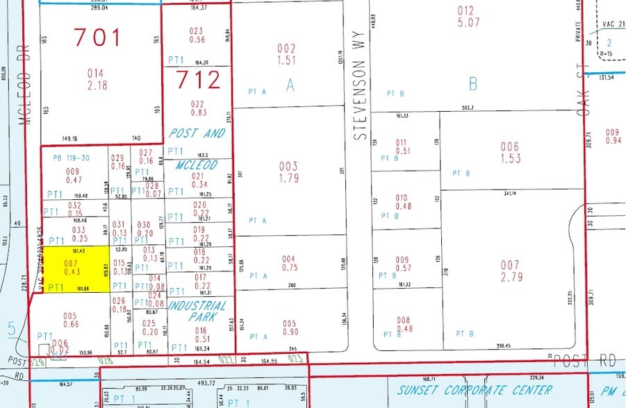 6260 McLeod Dr, Las Vegas, NV à louer - Plan cadastral - Image 3 de 19