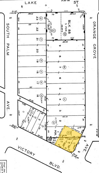 200-204 N Victory Blvd, Burbank, CA à louer - Plan cadastral - Image 3 de 5