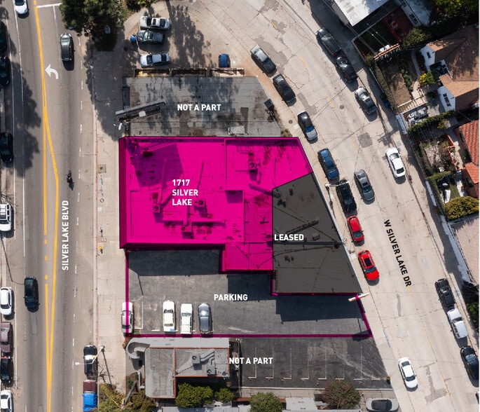 1717 Silver Lake Blvd, Los Angeles, CA for lease - Aerial - Image 3 of 4