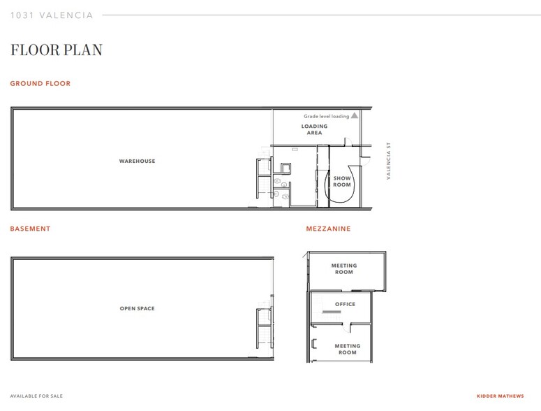 1031 Valencia St, San Francisco, CA à vendre - Plan d’étage - Image 2 de 3