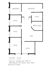2929 Mossrock Dr, San Antonio, TX for lease Floor Plan- Image 2 of 16