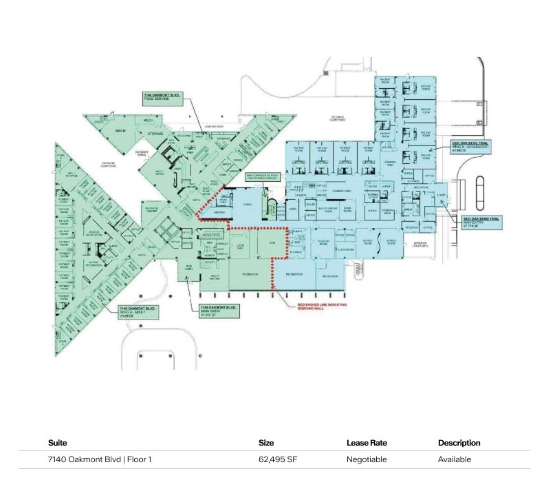 7140 Oakmont Blvd, Fort Worth, TX for lease Floor Plan- Image 1 of 1