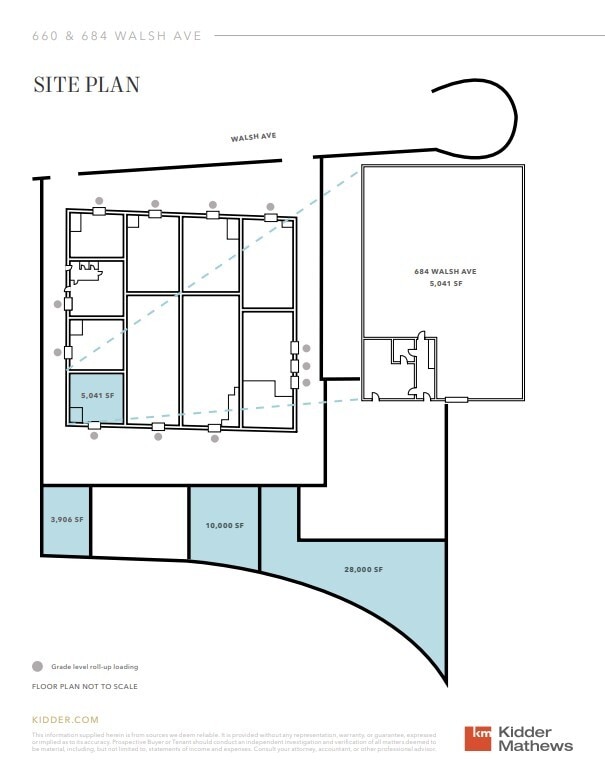 650-696 Walsh Ave, Santa Clara, CA à louer Plan de site- Image 1 de 1