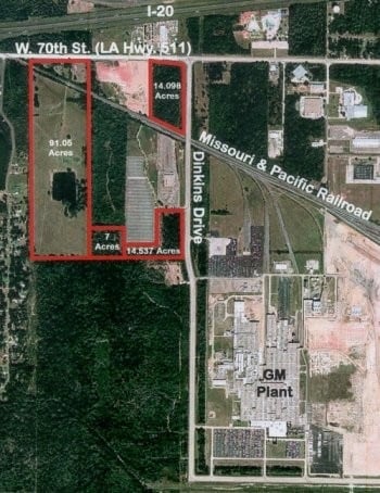 W 70th St @ dinkins dr, Shreveport, LA for sale - Aerial - Image 3 of 3