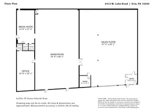 3412-3418 W Lake Rd, Erie, PA à vendre Plan d’étage- Image 2 de 19