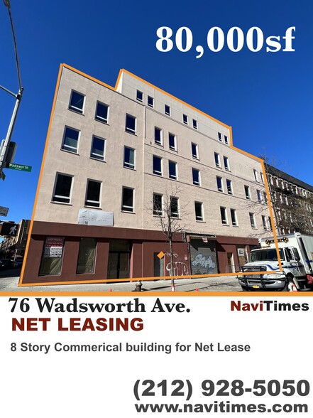 74-76 Wadsworth Ave, New York, NY for lease - Building Photo - Image 1 of 3