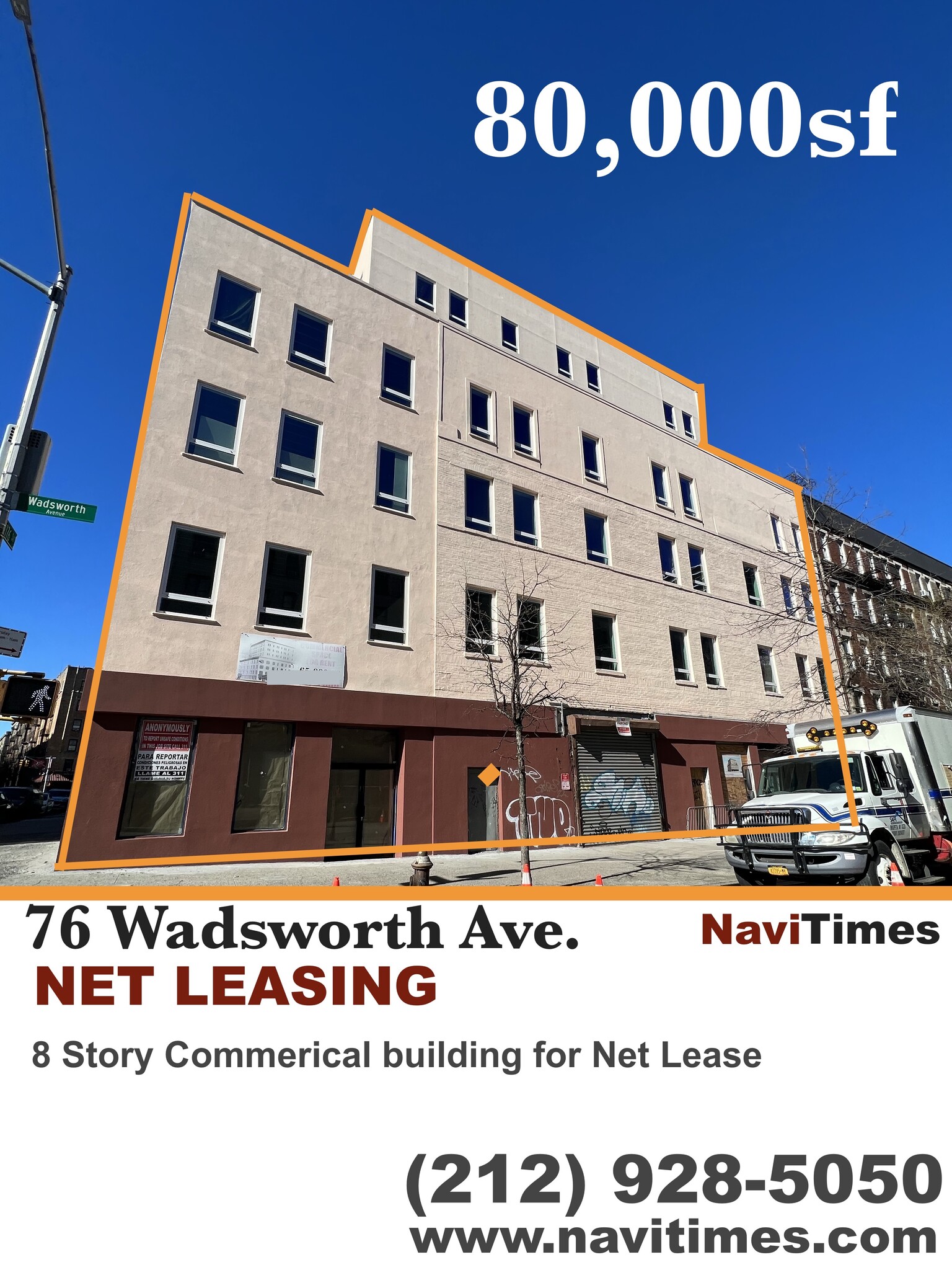 74-76 Wadsworth Ave, New York, NY for lease Building Photo- Image 1 of 4