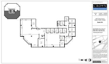 1545 Carling Ave, Ottawa, ON à louer Plan d  tage- Image 1 de 1