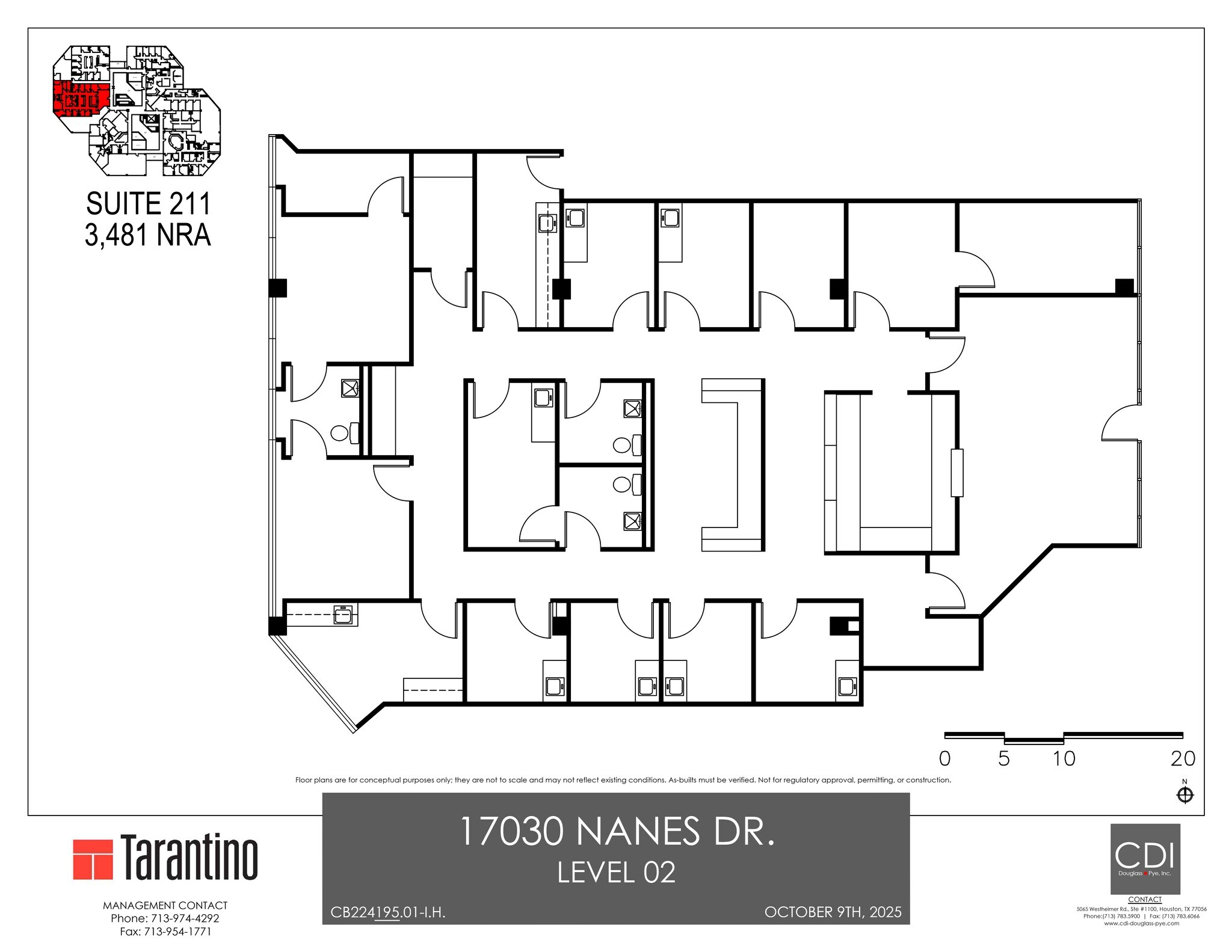 17030 Nanes Dr, Houston, TX à louer Plan de site- Image 1 de 1