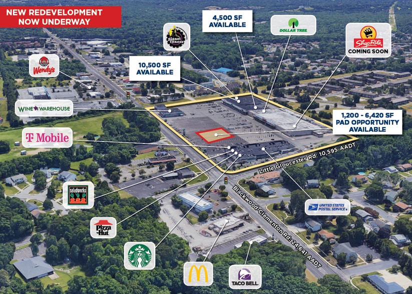 1468-1490 Blackwood-Clementon Rd, Gloucester City, NJ for lease - Aerial - Image 2 of 8