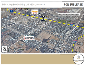 5151 W Oquendo Rd, Las Vegas, NV - aerial  map view