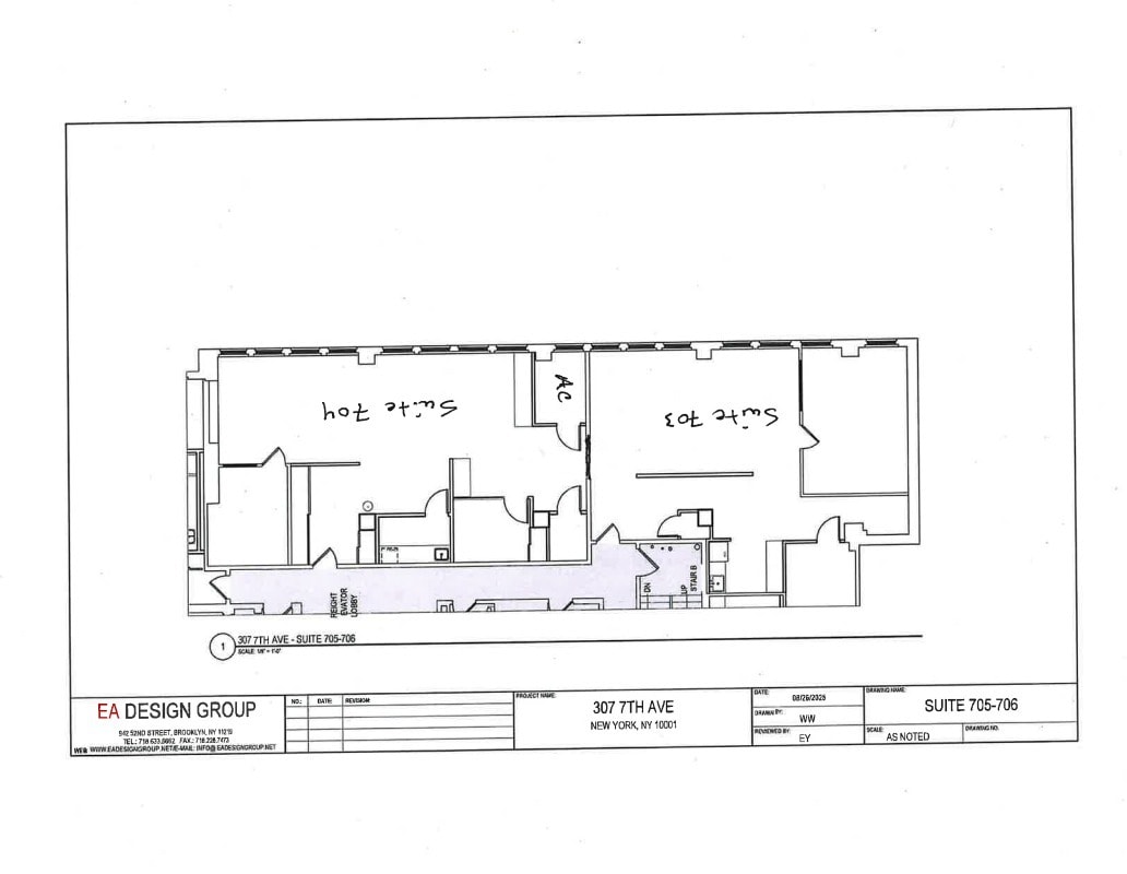 307 Seventh Ave, New York, NY à louer Plan d’étage- Image 1 de 1