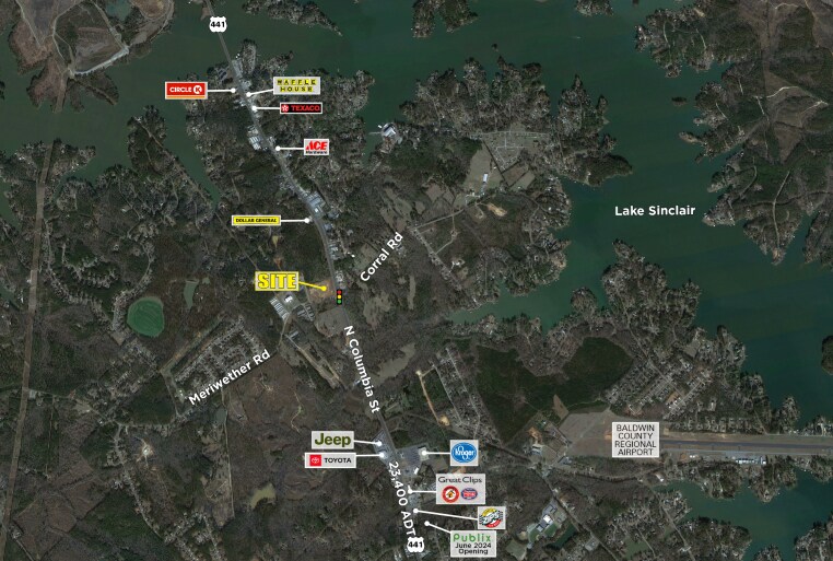 US Highway 441 Hwy, Milledgeville, GA à vendre - Photo du bâtiment - Image 3 de 3