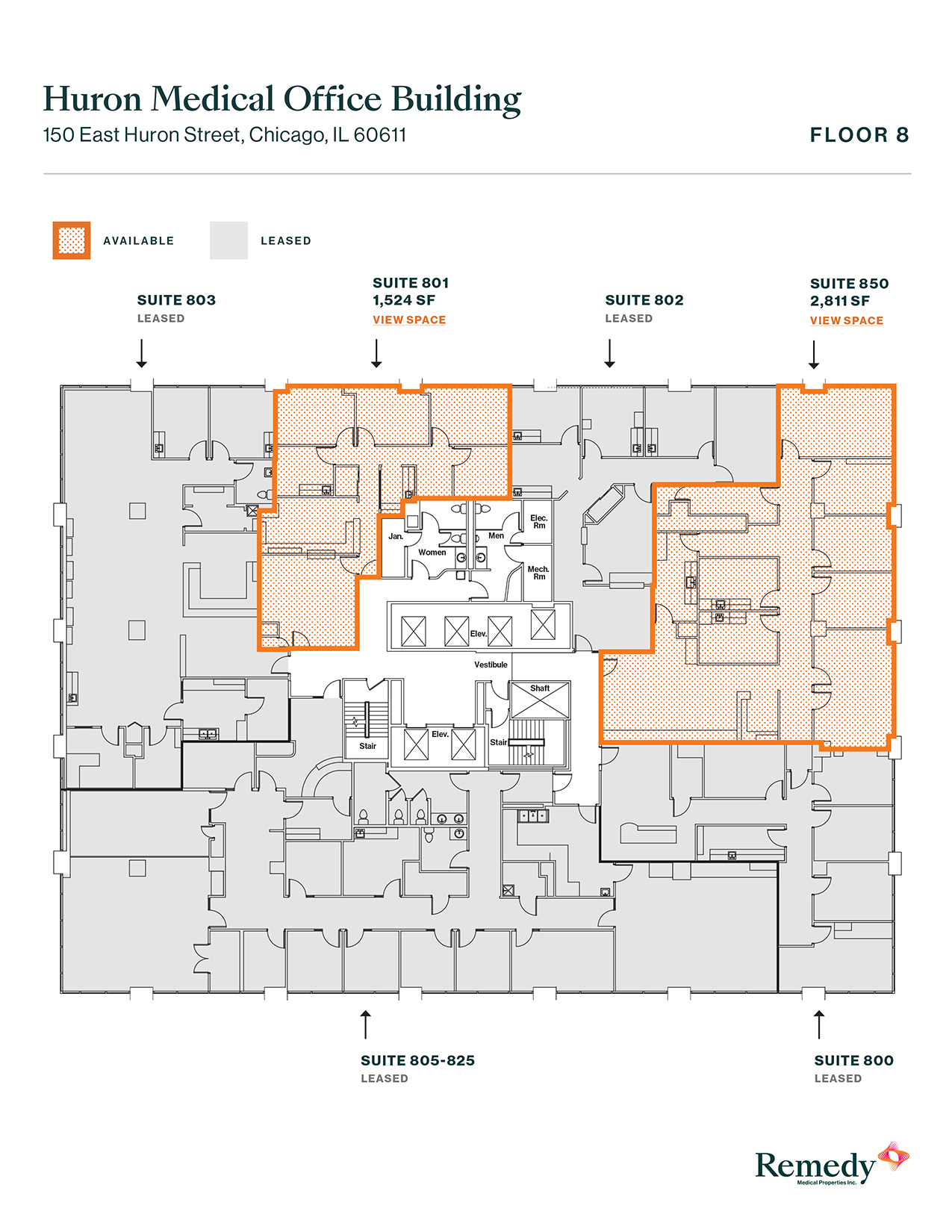 150 E Huron St, Chicago, IL à louer Plan d  tage- Image 1 de 4