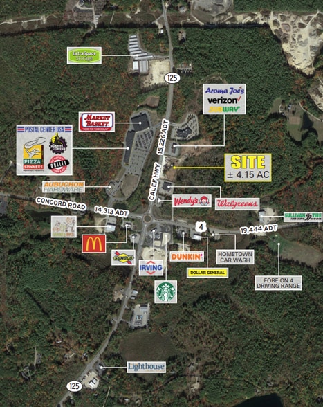 85 Calef Hwy, Lee, NH for lease - Aerial - Image 2 of 2