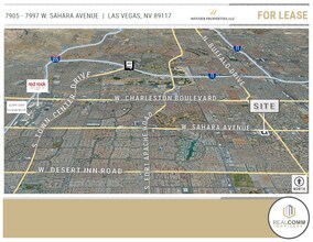 7905-7995 W Sahara Ave, Las Vegas, NV - Aérien  Vue de la carte