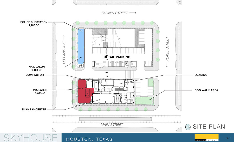 1625 Main St, Houston, TX à vendre - Plan de site - Image 1 de 1