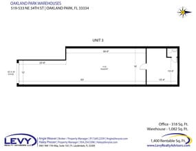 519-533 NE 34th St, Oakland Park, FL à louer Plan d’étage- Image 2 de 2