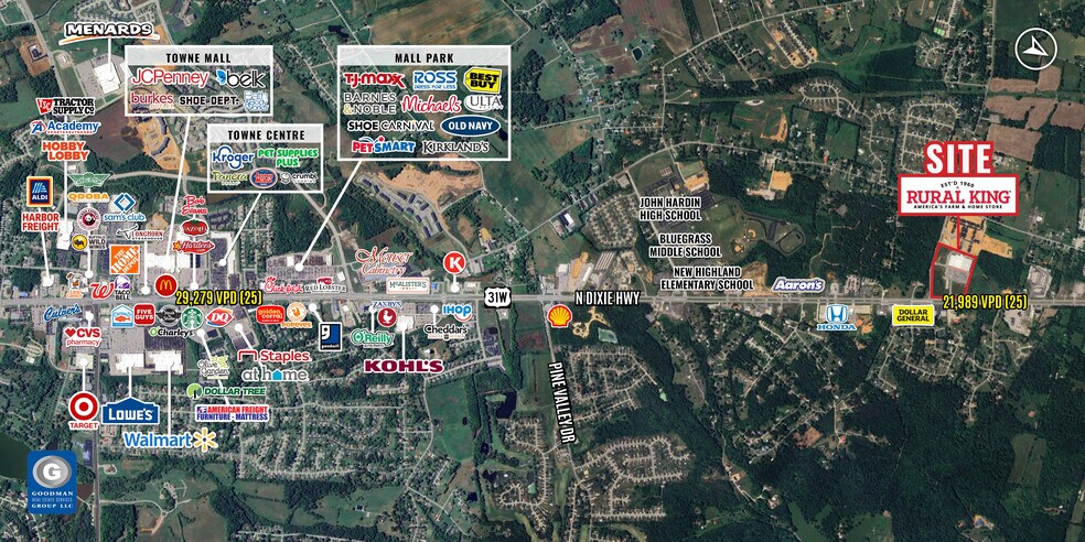 5985 N Dixie Hwy, Elizabethtown, KY à vendre - Aérien - Image 2 de 2