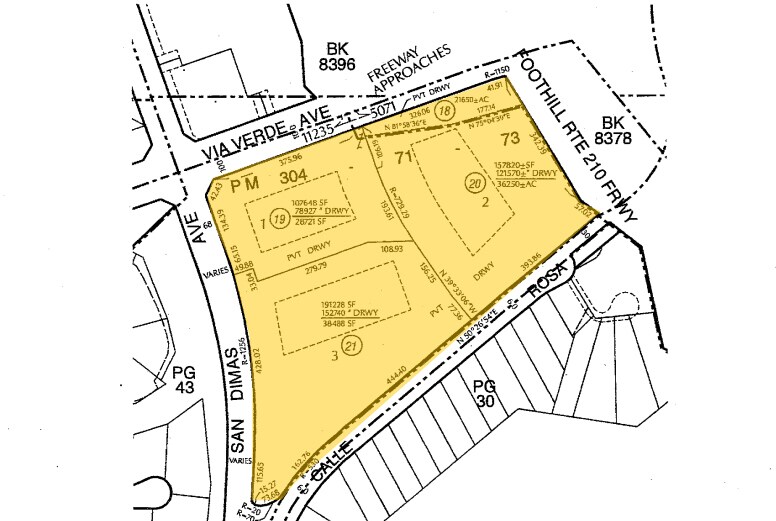 180 E Via Verde, San Dimas, CA à louer - Plan cadastral - Image 2 de 2