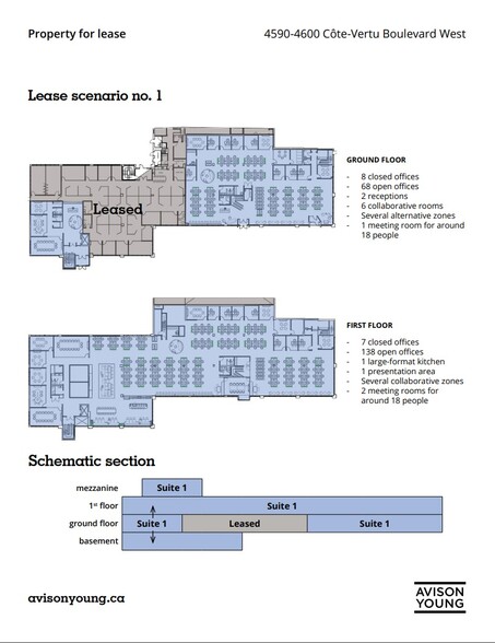 4590-4600 Boul De La Côte-Vertu, Saint-Laurent, QC for lease - Floor Plan - Image 3 of 3