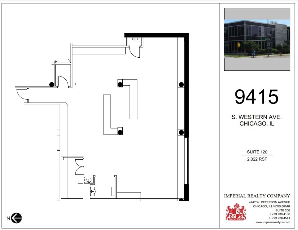 9415 S Western Ave, Chicago, IL for lease Floor Plan- Image 1 of 7