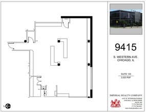 9415 S Western Ave, Chicago, IL for lease Floor Plan- Image 1 of 7