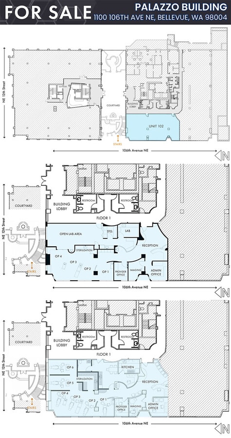 1100-1160 106th Ave NE, Bellevue, WA 98004 - Unité 102 - - Plan d’étage - Image 1 of 5