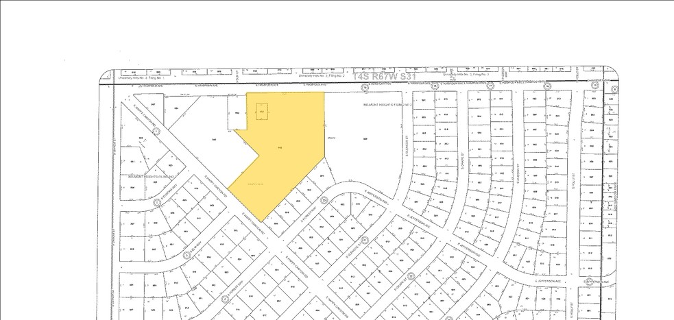 4950-5074 E Hampden Ave, Denver, CO à louer - Plan cadastral - Image 2 de 13