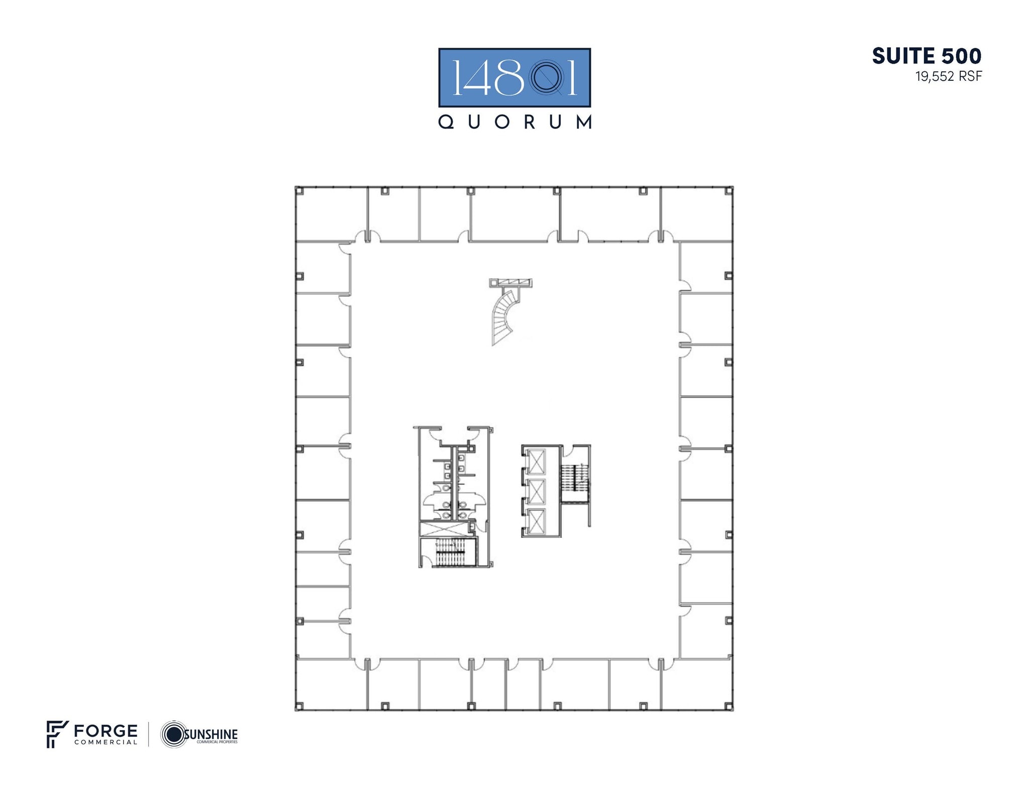 14801 Quorum Dr, Addison, TX à louer Plan d’étage- Image 1 de 1