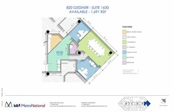 820 Gessner Rd, Houston, TX for lease Floor Plan- Image 1 of 1