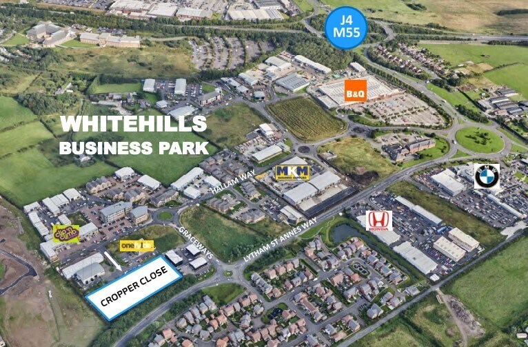 Cropper Close, Blackpool à louer - Aérien - Image 2 de 2