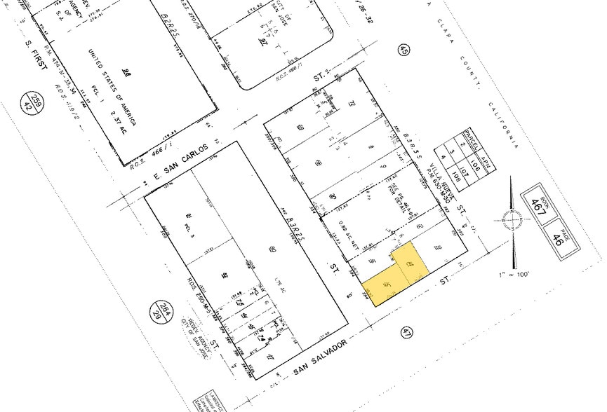 394 S 2nd St, San Jose, CA for sale - Plat Map - Image 2 of 9