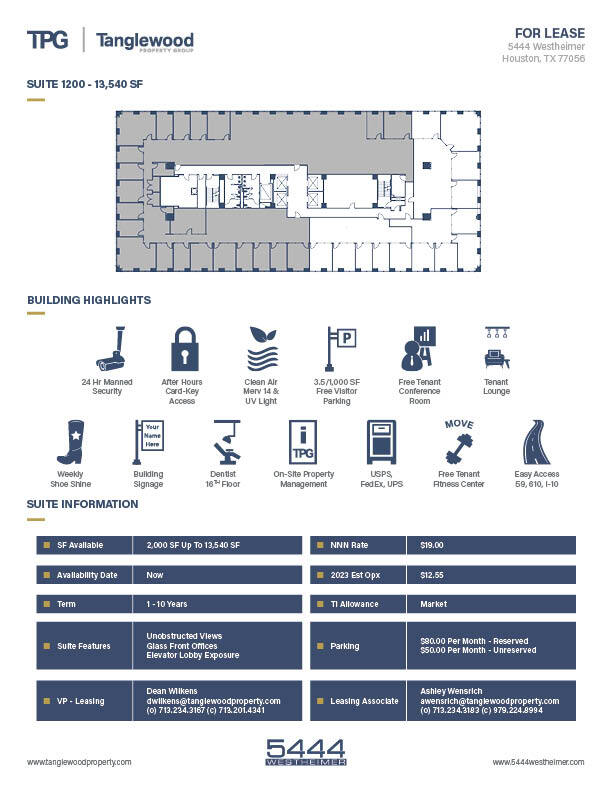 5444 Westheimer Rd, Houston, TX for lease Floor Plan- Image 1 of 1