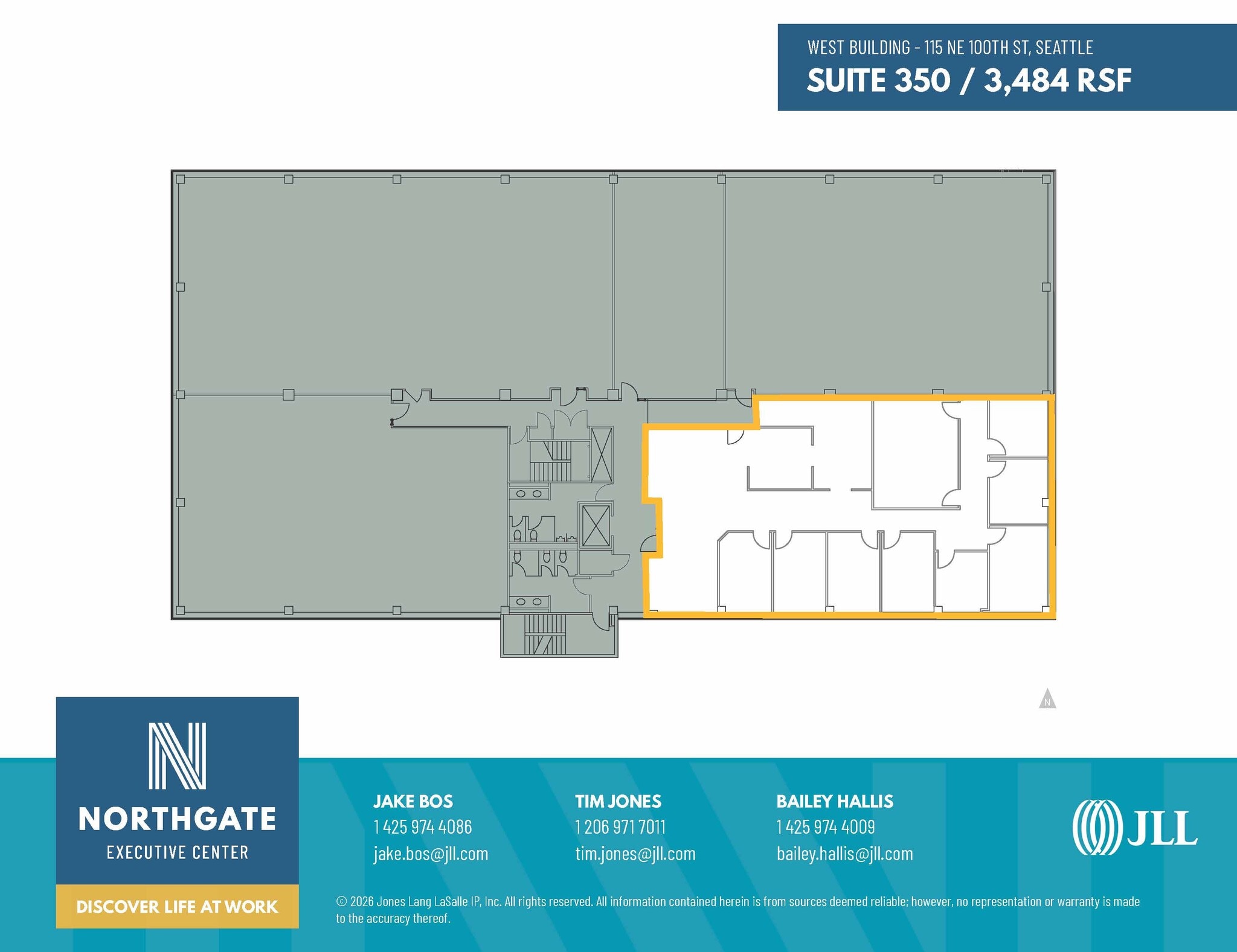 115 NE 100th St, Seattle, WA à louer Plan d’étage- Image 1 de 1