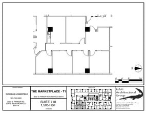 3025 S Parker Rd, Aurora, CO à louer Plan d’étage- Image 1 de 1
