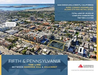 Plus de détails pour 3730 5th Ave, San Diego, CA - Terrain à vendre