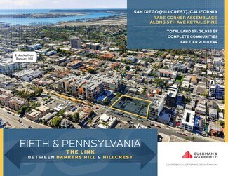 Plus de détails pour 3730 5th Ave, San Diego, CA - Terrain à vendre