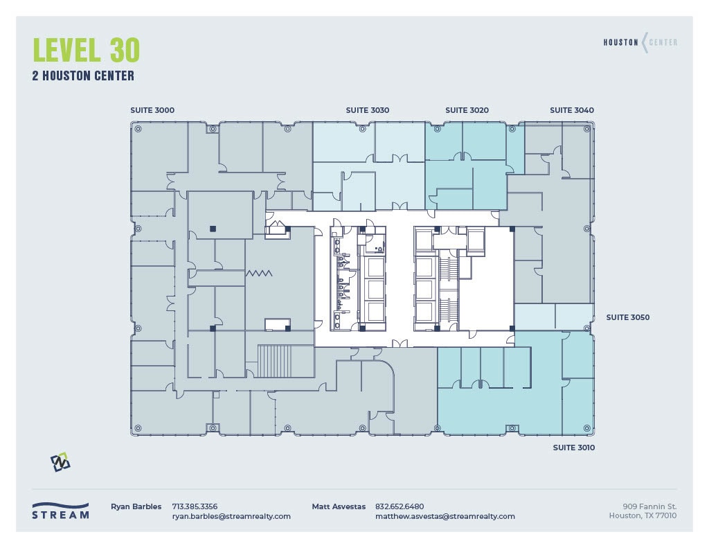 909 Fannin St, Houston, TX for lease Floor Plan- Image 1 of 1