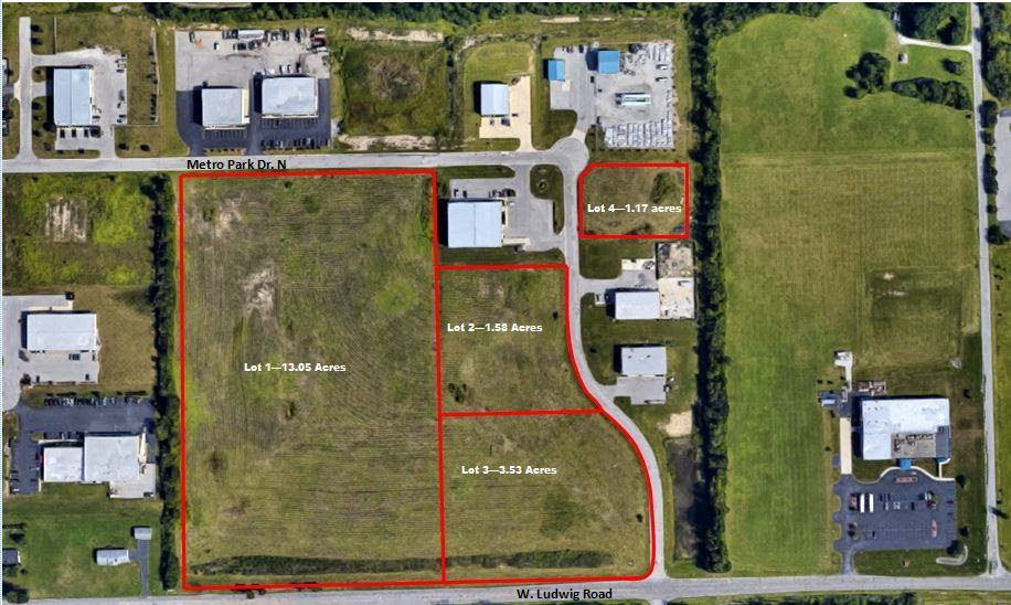 Metro Park Dr and Metro Dr N., Fort Wayne, IN for lease - Plat Map - Image 2 of 2