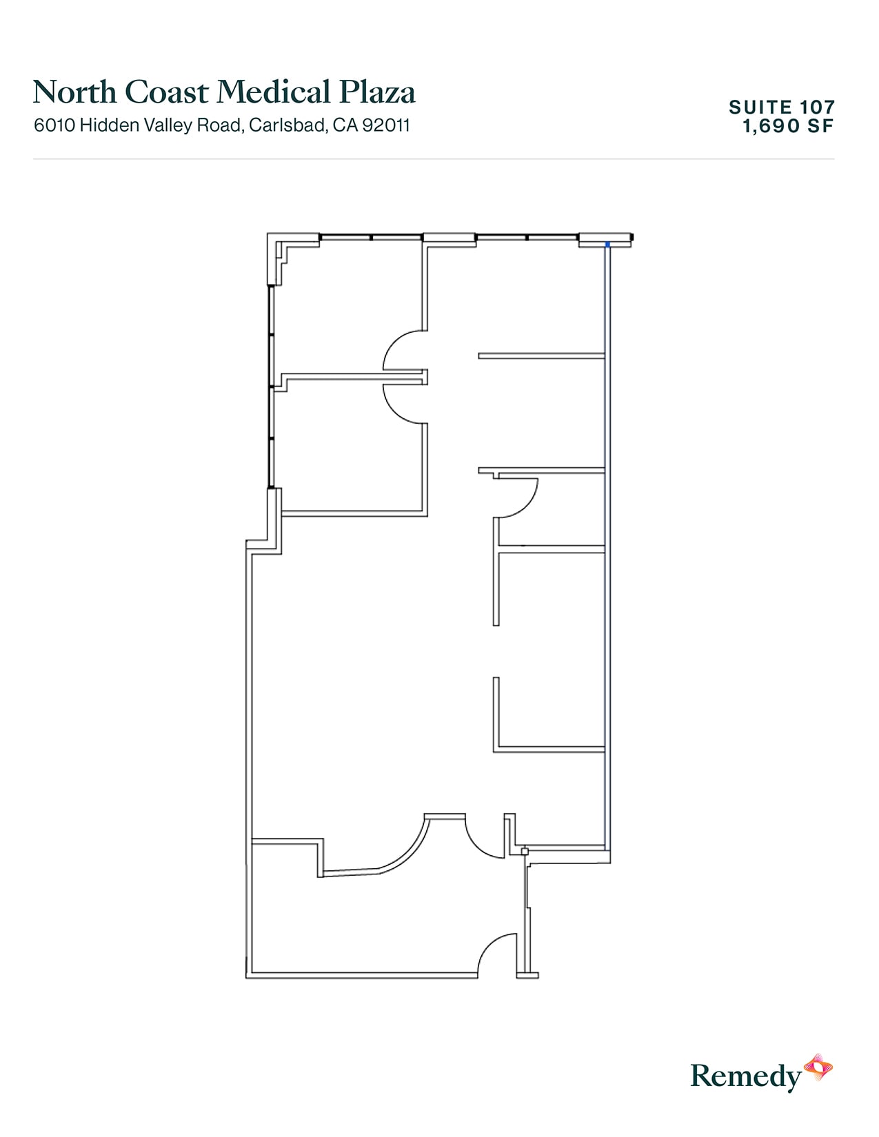6010 Hidden Valley Rd, Carlsbad, CA à louer Plan d’étage- Image 1 de 2