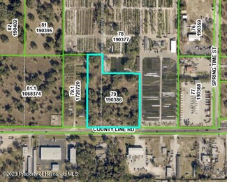 Plus de détails pour 0 County Line Rd, Spring Hill, FL - Terrain à vendre